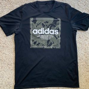 Adidas Mens Polyester Logo Tee